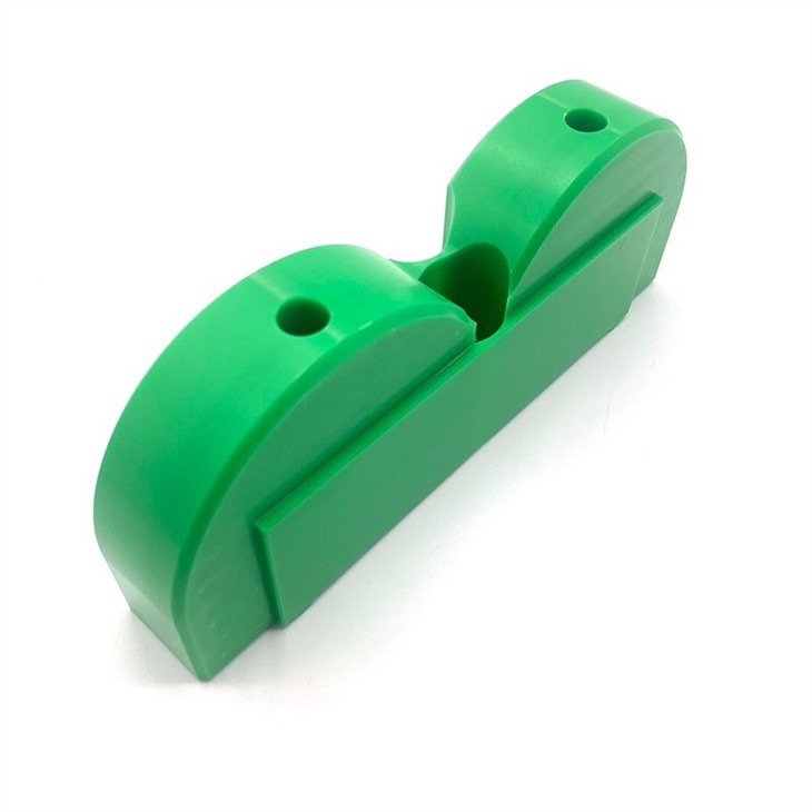 Green PE-UHMW Plastic Cnc Machining Customized Part
