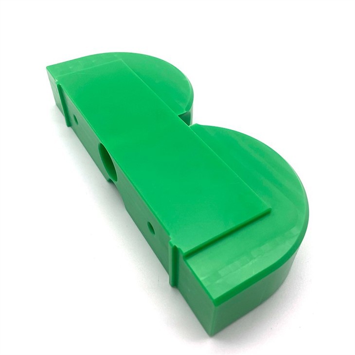 Green PE-UHMW Plastic Cnc Machining Customized Part