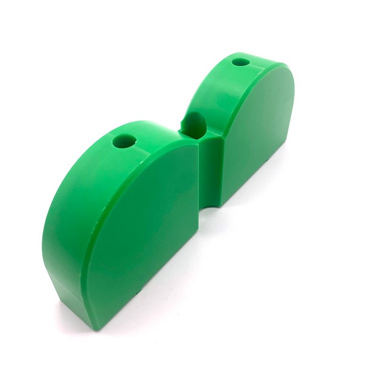 Green PE-UHMW Plastic Cnc Machining Customized Part